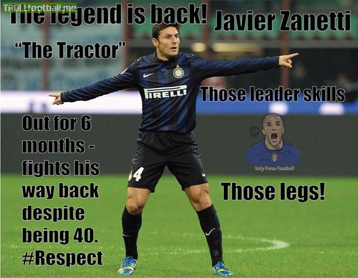 Javier zanetti quotes respect