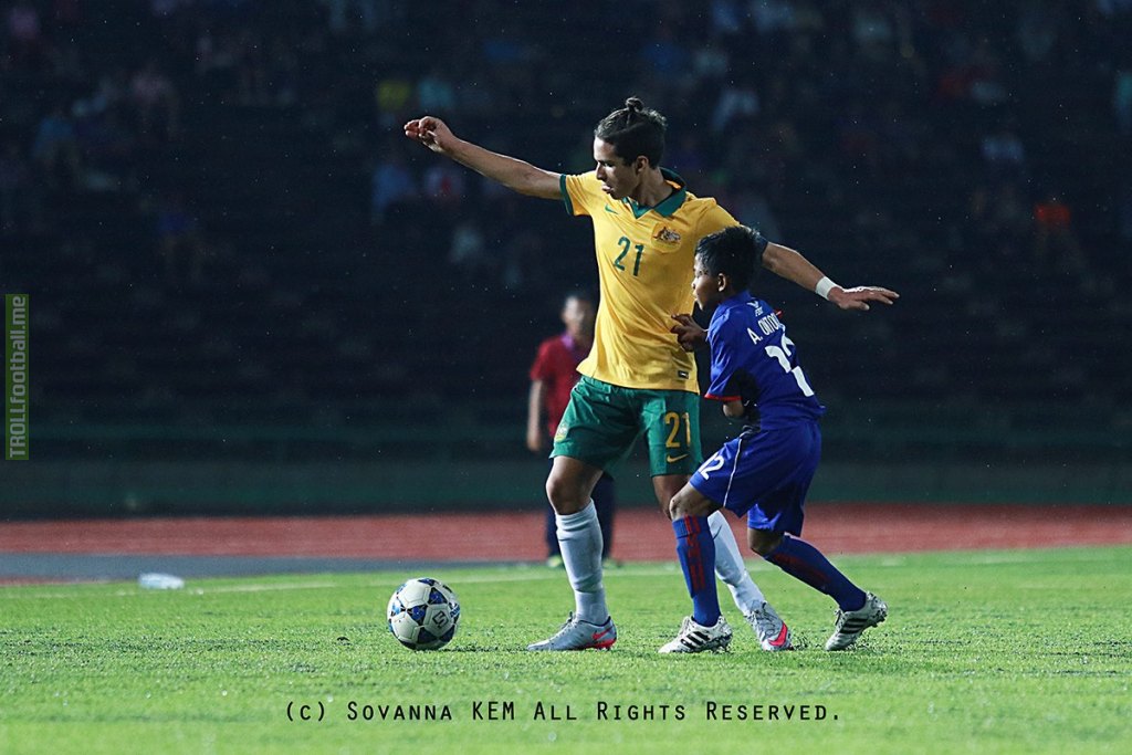 Australia Cambodia U16 S Size Difference Troll Football