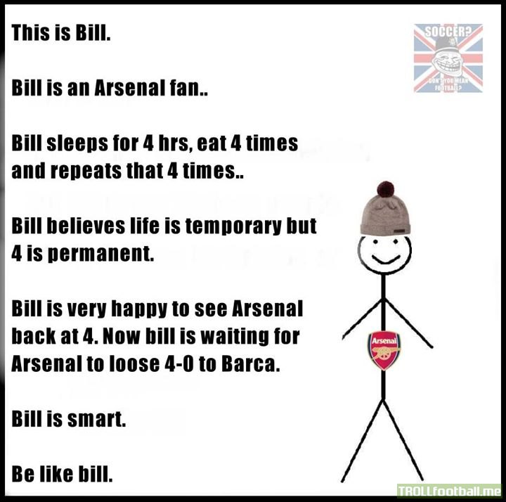 Be Like Bill Troll Football