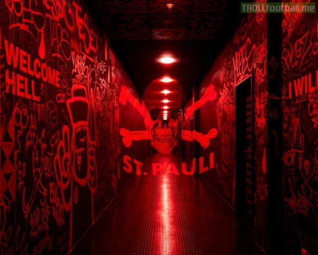 The players tunnel at FC St. Pauli has undergone an interesting redesign