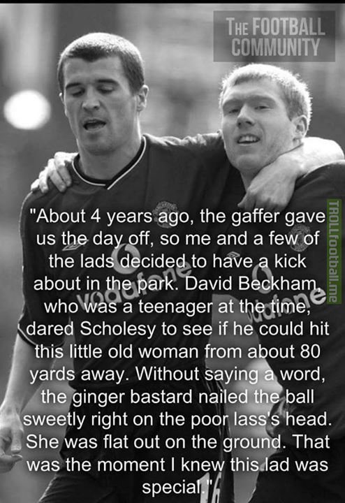 BRILLIANT: Roy Keane tells a funny story about Paul Scholes.