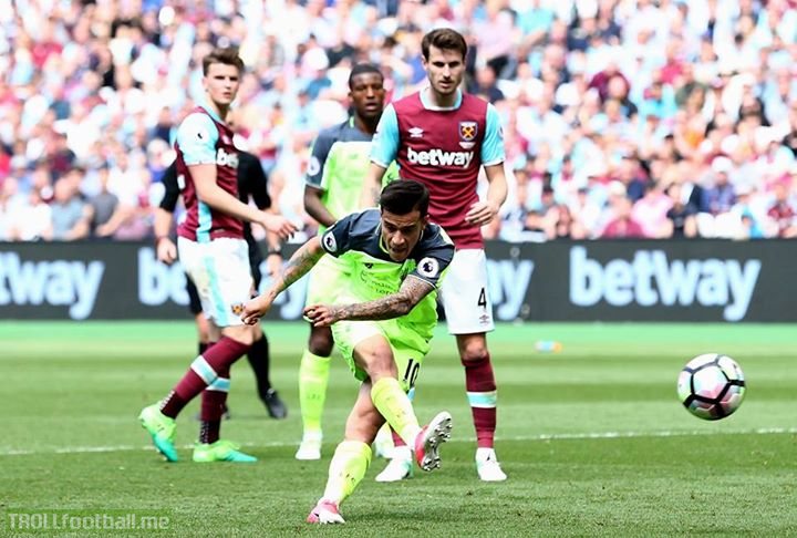 West Ham 0-4 Liverpool Sturridge, Origi and a Coutinho double strengthen the Reds' grip on a top-four finish