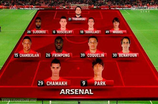 Throwback to this greatest Arsenal starting XI, ever. 😂😂