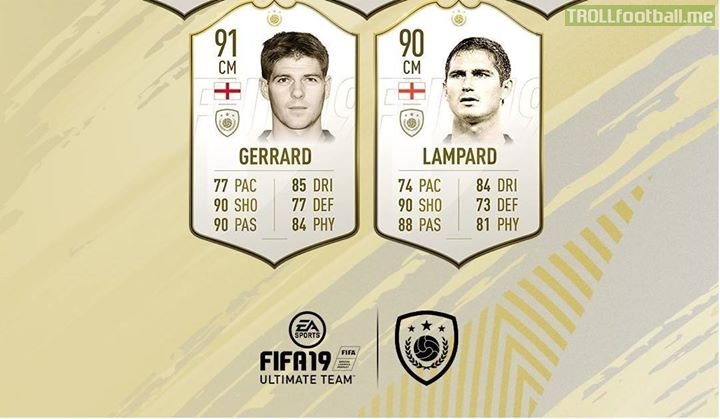 Fifa 19 S New Legend Cards For Gerrard And Lampard Troll Football