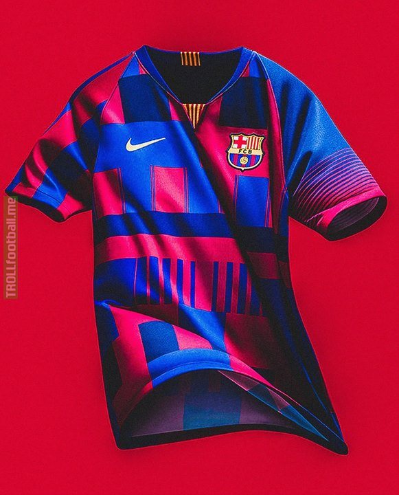 perdí mi camino jaula Diligencia 🎉 Celebrating 20 years of FC Barcelona X Nike Football 🔥... by releasing  this mashup jersey featuring elements from every season's home jersey. 😍 |  Troll Football