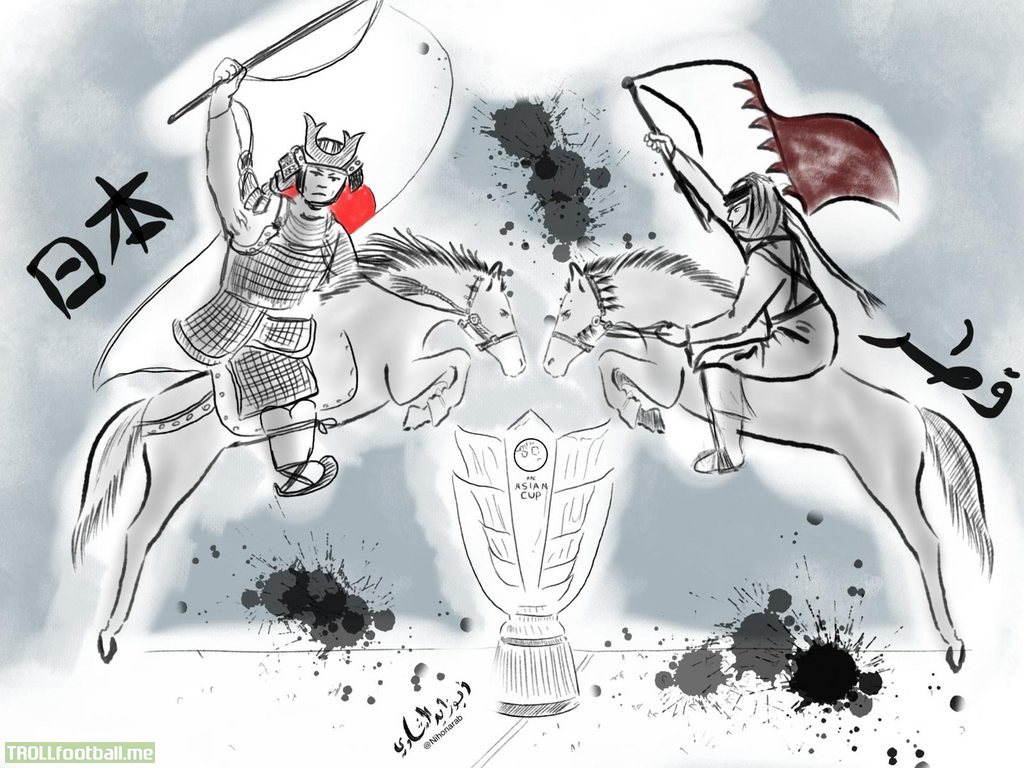 Some Art To Hype Up The Afc Asian Cup Qatar Vs Japan Final Tomorrow Troll Football