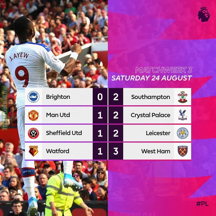 Crystal Palace beat Man Utd for the first time in PL history