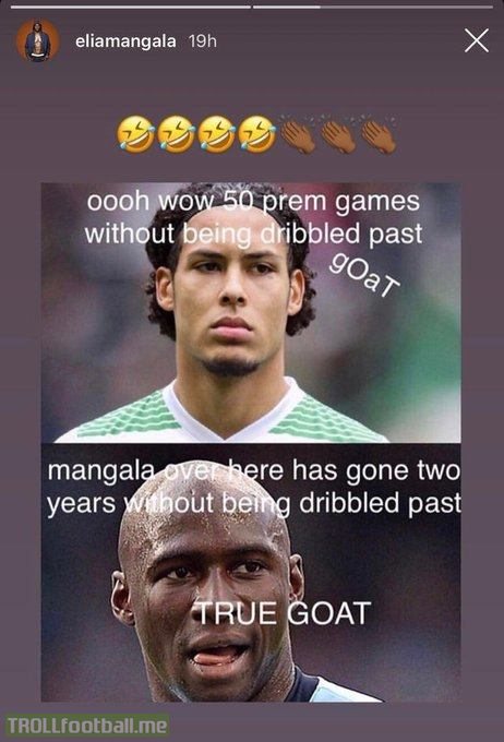 Mangala out here not played for Man City in 2 years and he's trolling himself 😂😂