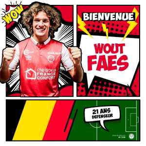 Stade De Reims sign KV Oostende defender and Belgium u21 captain Wout Faes, with a loan back Fact: The end of the season.