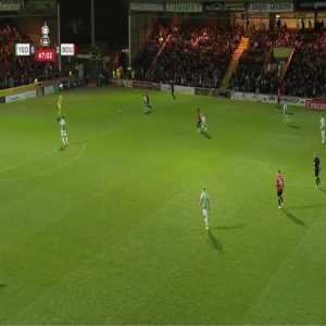 Yeovil [1]-2 Bournemouth - Joe Quigley 48'