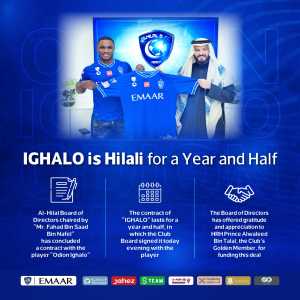 [Al Hilal] OFFICIAL: Odion Ighalo joins Al Hilal