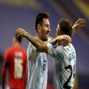 Roy Nemer on X: Lionel Messi with the new Argentina home shirt