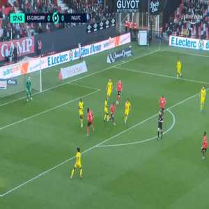 Guingamp 1-0 Pau FC - Yoann Cathline great strike 18'