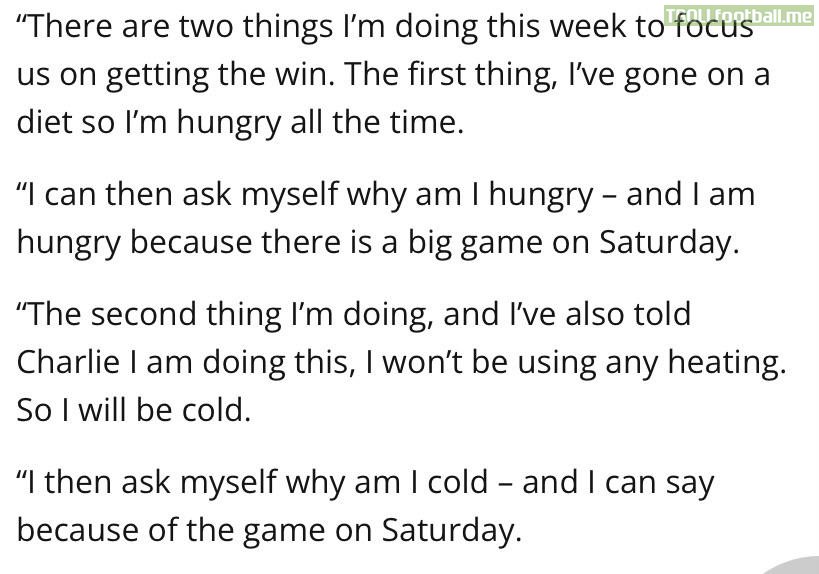 Dundee Manager Mark McGhee is Planning to Starve and Freeze Himself as Some Kind of Pre-Match Preparation…