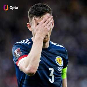 [OptaJoe] Scotland have failed to qualify for any of the last six World Cup tournaments since appearing at the 1998 edition. Between 1974 and 1998 they missed only one of seven tournaments. Disappointment.