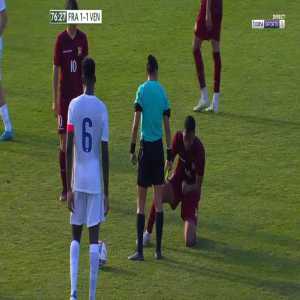 Emerson Ruiz (Venezuela U23) second yellow card against France U20 77'