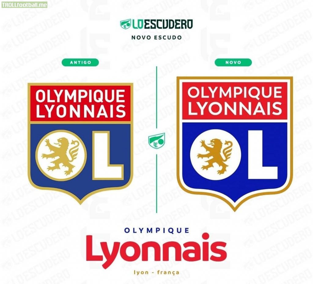 Olympique Lyonnais reveal their new badge.