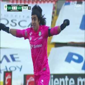 Queretaro 3-[3] Santos: 90+10’ Carlos Acevedo- GoalKeeper Header