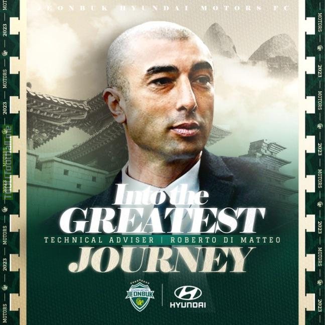 Former Chelsea and Schalke 04 manager, Roberto Di Matteo, has been appointed the technical advisor for the K-League side, Jeonbuk Hyundai Motors.