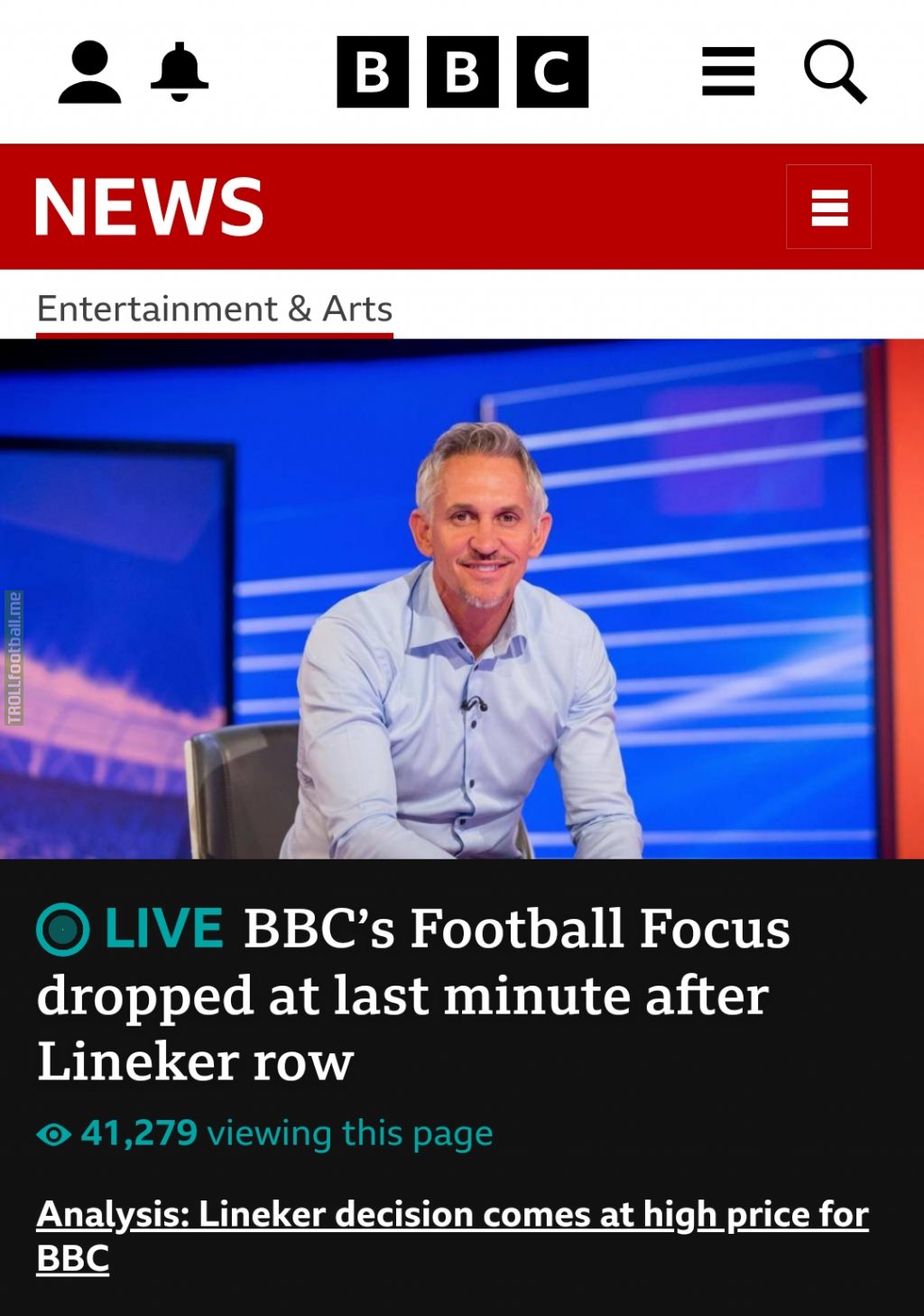 Football focus dropped by BBC after pundits withdraw