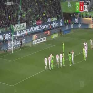 Wolfsburg 0-1 Augsburg - Maximilian Arnold (Wolfsburg) Missed Penalty 21'