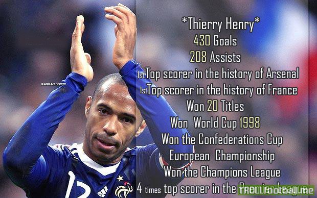 Legend Thierry Henry stats | Troll Football