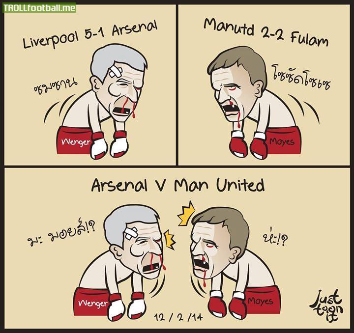 Just toon it : Arsenal vs Manchester United Preview