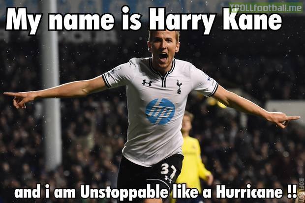 Harry Kane Hurricane Troll Football