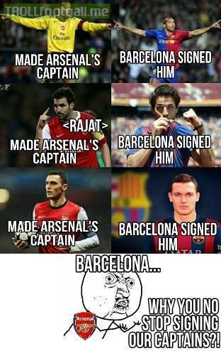 And Arsenal fans are still wondering WHY !