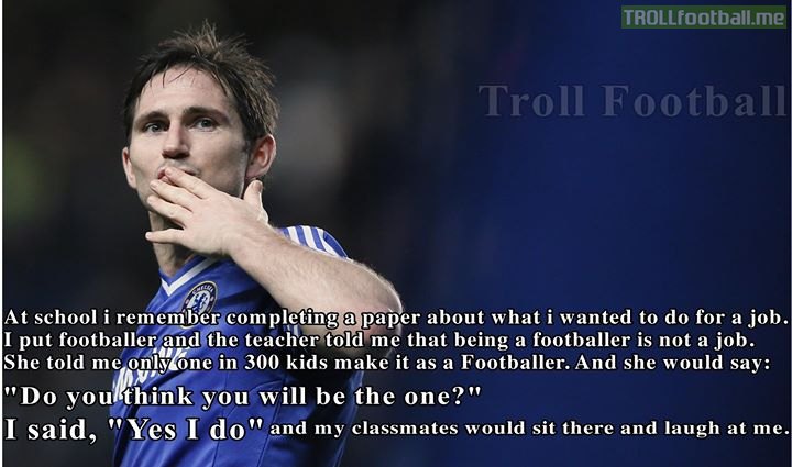 My favourite Frank Lampard quote | Troll Football