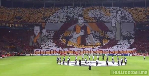 Galatasaray tifo tonight.