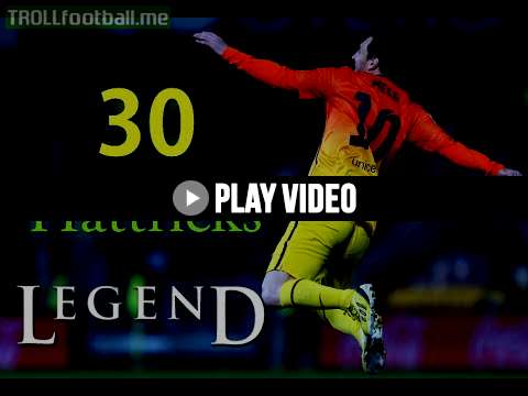 Lionel Messi 10 Years 30 Hat tricks
